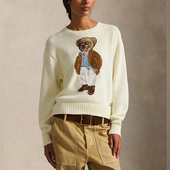 Polo Ralph Lauren Sweaters - Polo Ralph Lauren Polo Bear Cotton Crewneck Sweater